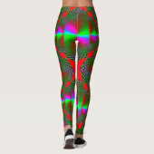 Leggings de conception numérique 3D colorés - Parf (Dos)