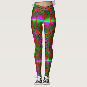 Leggings de conception numérique 3D colorés - Parf