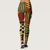 Leggings de conception tribale africaine Kente (Dos)