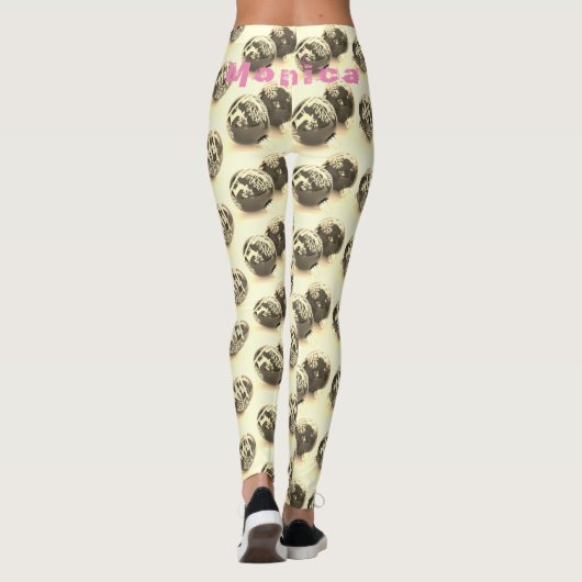 Leggings de conditionnement de nom personnalisé (Dos)