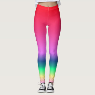 Leggings de couleur arc-en-ciel