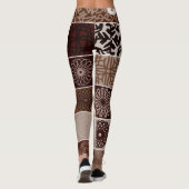 Leggings de couleur marron vibrant "Ratti_Creative (Dos)