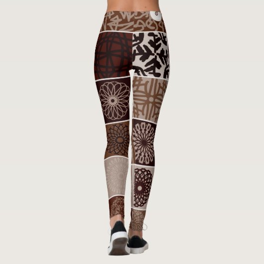Leggings de couleur marron vibrant "Ratti_Creative (Dos)