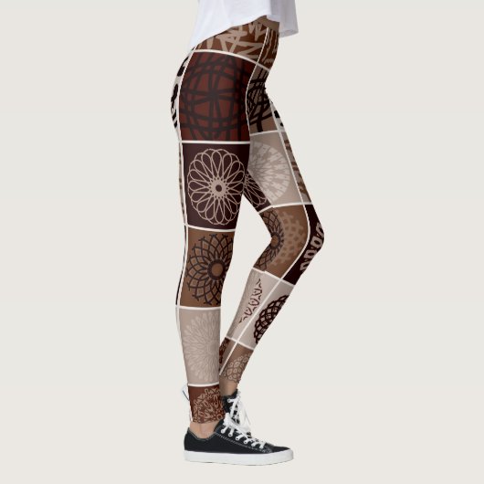 Leggings de couleur marron vibrant "Ratti_Creative (Droite)