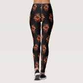 Leggings de crâne orange (Dos)