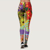 Leggings de Crazy Cat Pop Art (Dos)
