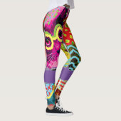 Leggings de Crazy Cat Pop Art (Droite)