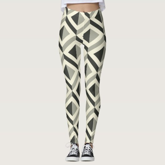 Leggings de cube pyramide (Devant)