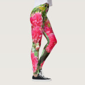 Leggings de dahlias roses profondes (Droite)