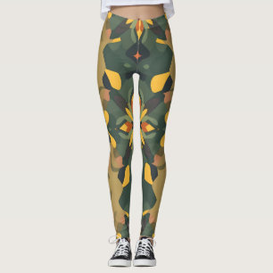 Leggings de décoration intérieure vibrants - Motif