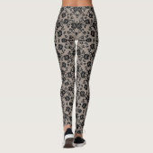 Leggings de dentelle noire Faux (Dos)