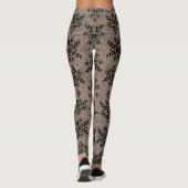 Leggings de dentelle noire Faux (Dos)