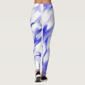 Leggings de design d'art bleu et blanc (Dos)