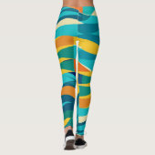 Leggings de designer avec un modèle de leggin défa (Dos)