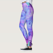Leggings de Designer rose et violet et bleu (Gauche)