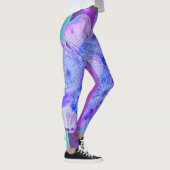 Leggings de Designer rose et violet et bleu (Droite)
