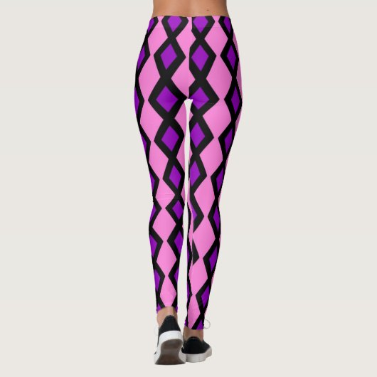 leggings de diamants violets (Dos)