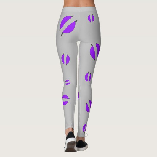 Leggings de disque violet (Dos)