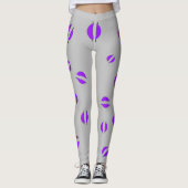 Leggings de disque violet (Devant)