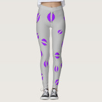Leggings de disque violet