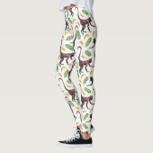Leggings De doux singes qui jonglent avec des bananes (Gauche)