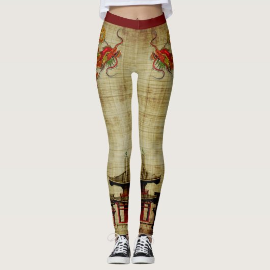 Leggings de dragon chinois (Devant)
