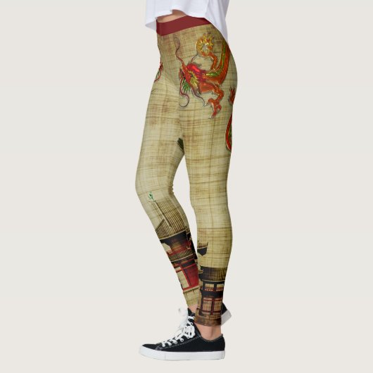 Leggings de dragon chinois (Gauche)
