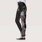 Leggings de dragon dans le style tatouage japonais (Gauche)