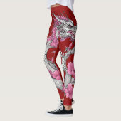Leggings de dragon de fleurs (Gauche)