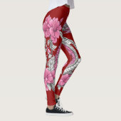 Leggings de dragon de fleurs (Droite)