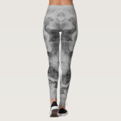 Leggings de dragon en niveaux de gris (Dos)