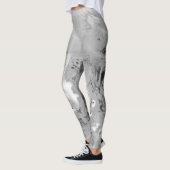 Leggings de dragon en niveaux de gris (Gauche)