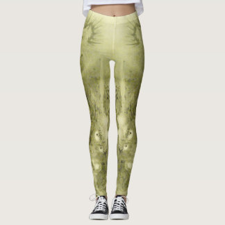 Leggings de dragon vert