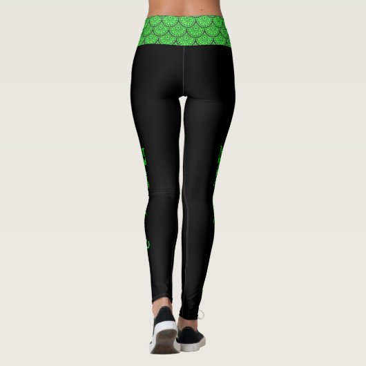 Leggings de dragon vert (Dos)