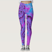 Leggings de dragon violet (Devant)