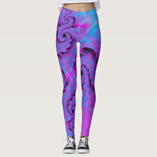 Leggings de dragon violet (Devant)