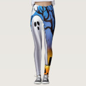 Leggings de fantôme d'Halloween (Devant)