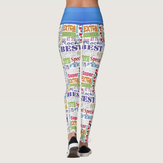 Leggings De fête d'anniversaire cadeaux uniques et (Dos)