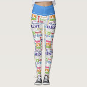 Leggings De fête d'anniversaire cadeaux uniques et (Devant)