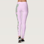 Leggings de fleur de chlipper rose du Minnesota St (Dos)