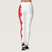 Leggings de fleurs de carnation blanc de l'Ohio St (Dos)