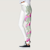Leggings de fleurs de chlipper blanc de l'état du (Gauche)