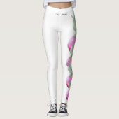 Leggings de fleurs de chlipper blanc de l'état du (Devant)