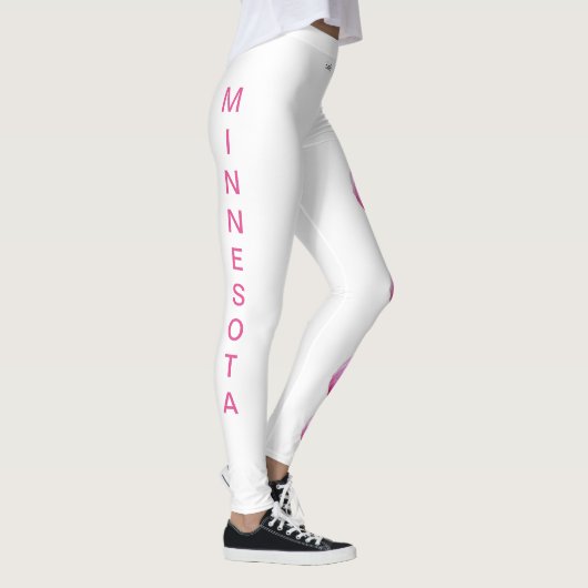 Leggings de fleurs de chlipper blanc de l'état du (Droite)