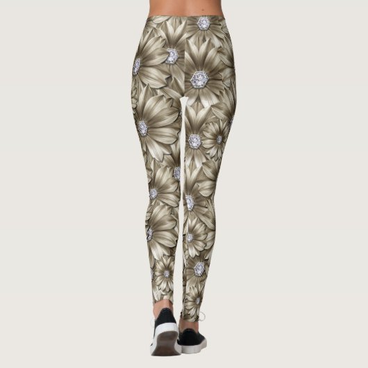 Leggings de fleurs de diamant (Dos)