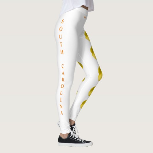 Leggings de fleurs de jessamine jaune de Caroline  (Droite)