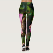 Leggings de fleurs de Lotus roses (Dos)