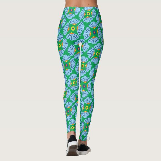 Leggings de fleurs de parapluies (Dos)