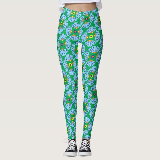 Leggings de fleurs de parapluies (Devant)