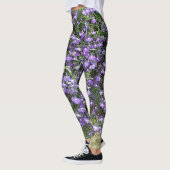 Leggings de fleurs de printemps violettes (Gauche)
